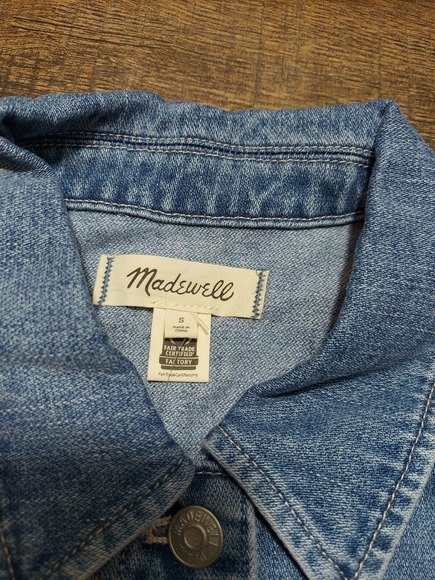 Madewell Brigmore Wash Retro Jean Jacket - Women Small - NWT - Oversized - Picture 5 of 8